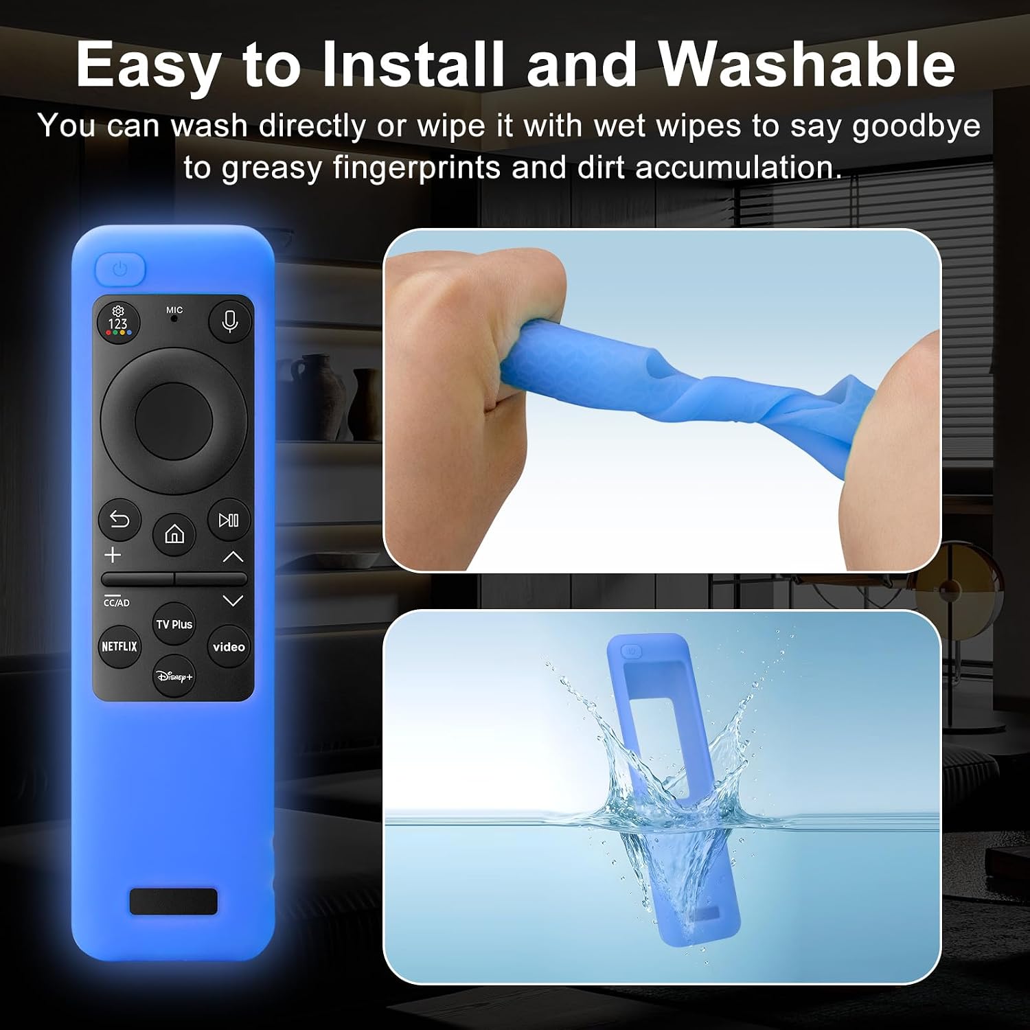 Cover-for-Samsung-Smart-TV-Remote-Control-Case [Pack of 2]