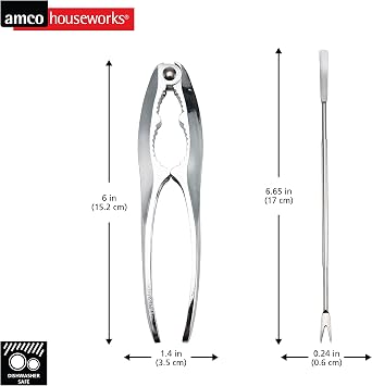 Amco Seafood Tool Set, 1 EA, Silver