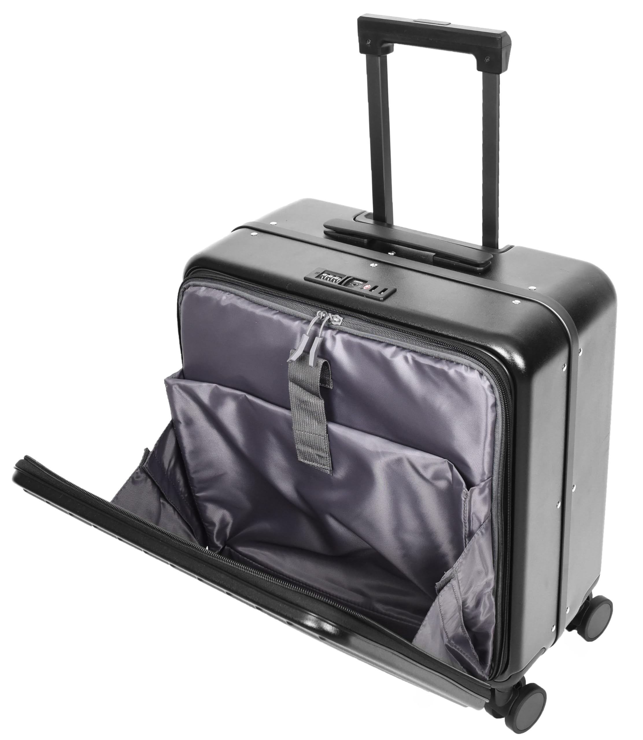 Etui pilotowe Premium PC twarda obudowa, lekka torba podróżna HLG1018 (czarna), Czarny, L: 41.5 x H: 49 x W: 24 cm, Etui pilota