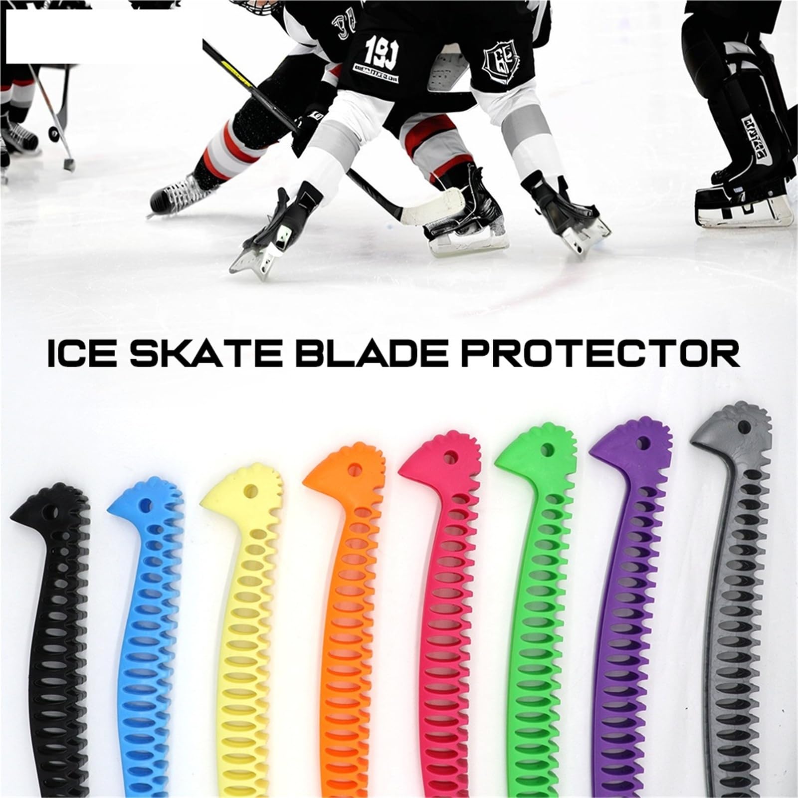1 par de Fundas for Cuchillas Patines artísticos Patinaje sobre Hielo, escalables, Ajustables y Protectoras for Evitar pinchazos
