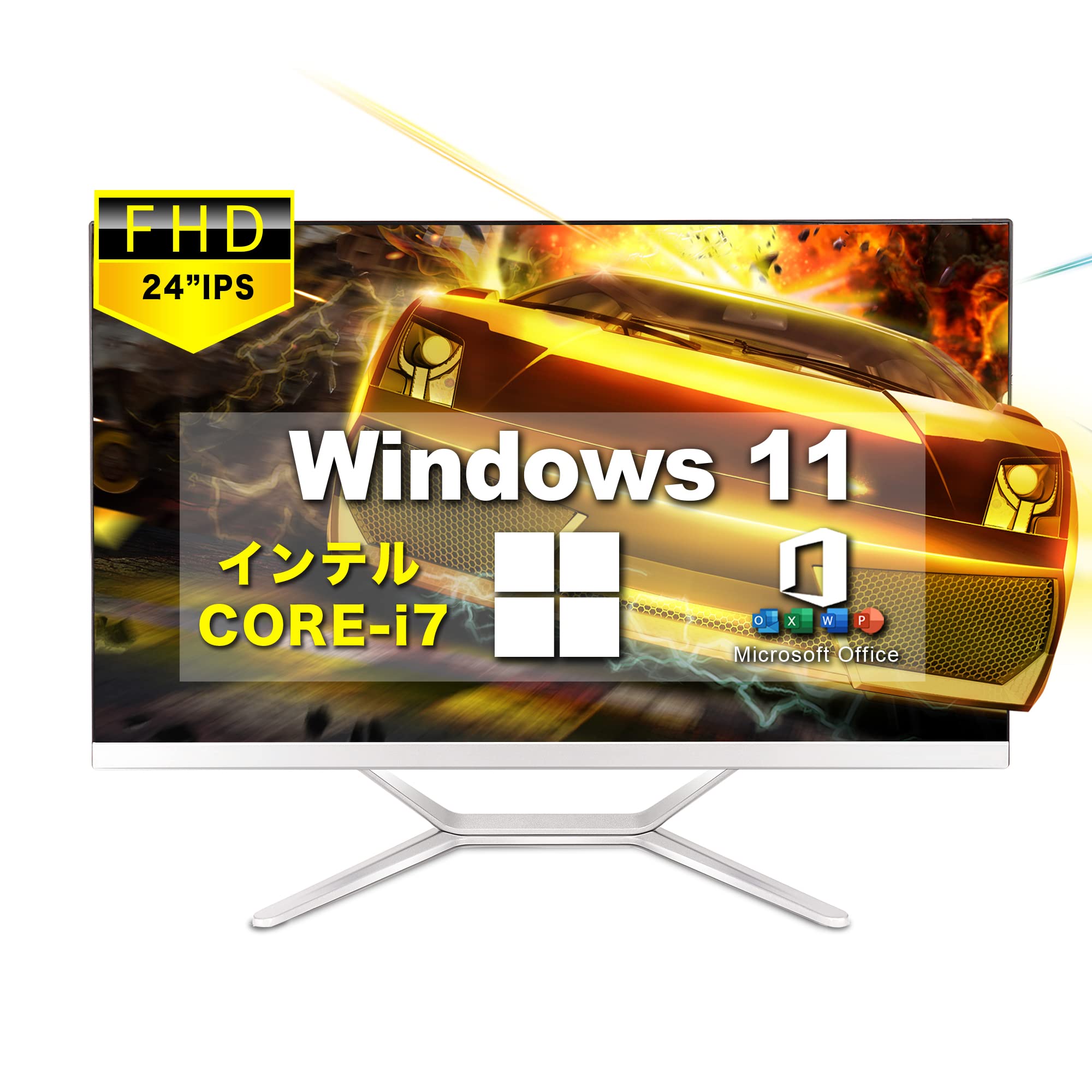 Amazon.co.jp: VETESA 一体型 PC Windows 11 24型フルHD液晶一体型 