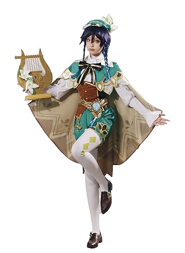 OSIAS Upgraded Edition Genshin Impact Venti Cosplay Costume - XL