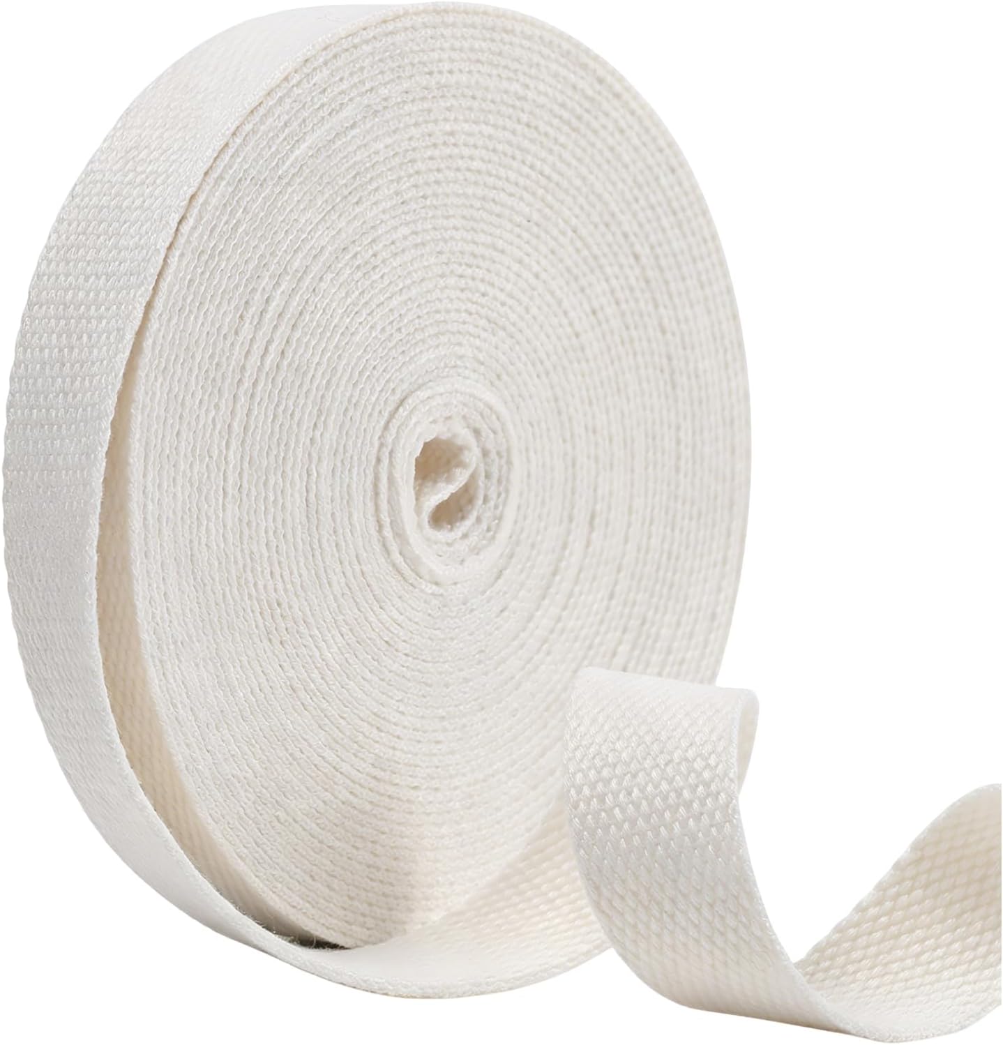 Cotton Webbing 1 Inch, 10 Rolls Polyester-Cotton Webbing Straps for Bags Handle, 3 Yards per Roll, Soft Heavy Duty for Tote Bag, Purse Strap, DIY Crafts (10 Colors)