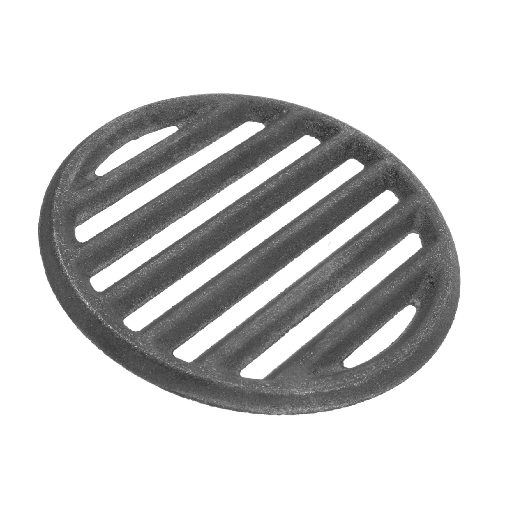 ORFOFE 鋳鉄製 丸型炭火グリル網 耐熱性調理用火格子 七輪対応 屋外バーベキューアクセサリー 熱均一で肉料理に