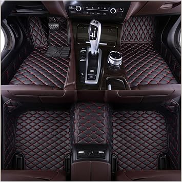 Car Floor Mats for MG MG5,2019-2022,Full Coverage Waterproof & Anti-Slip Set,Durable Faux Leather Design,Easy to Remove and Clean,Improved Safety and Comfort