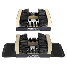 Umien Boot Scraper Outdoor Shoe Brush 2-Pack with Flaps, Mud & Snow | Boot Scraper & Shoe Brush, Heavy-Duty Outdoor Use, for Mud, Dirt & Snow, Weather-Resistant, Durable Bristles, Freestanding