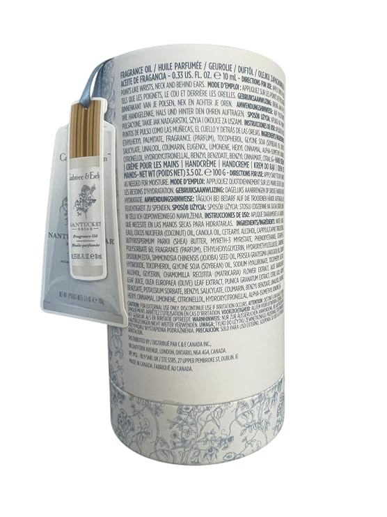 Crabtree & Evelyn Nantucket Briar Fragrance Oil Rollerball 0.33oz & Hand Creme 3.5oz Set