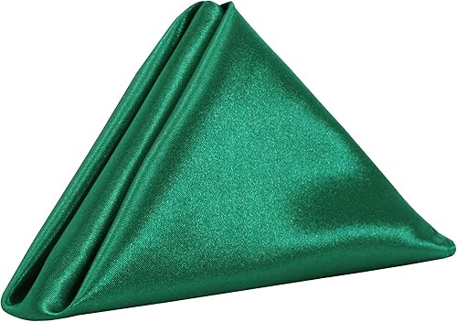 Miniatura 38 de YOUR CHAIR COVERS - Servilletas de tela de satén lavables de gran tamaño de 20 pulgadas, con dobladillo, reutilizables, para restaurantes, cenas