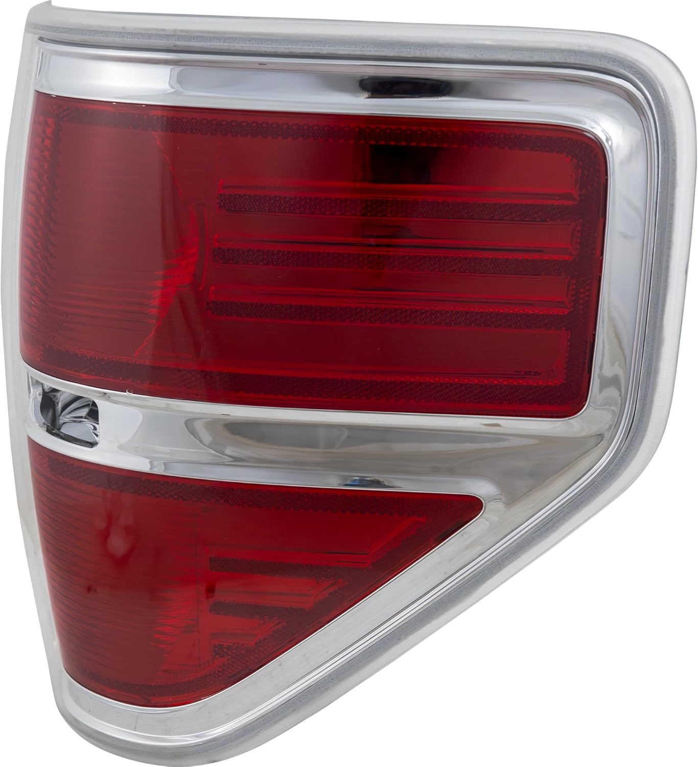 Evan Fischer Tail Light Compatible with 2009-2014 Ford F-150, Passenger Side, CAPA, With Chrome Trim