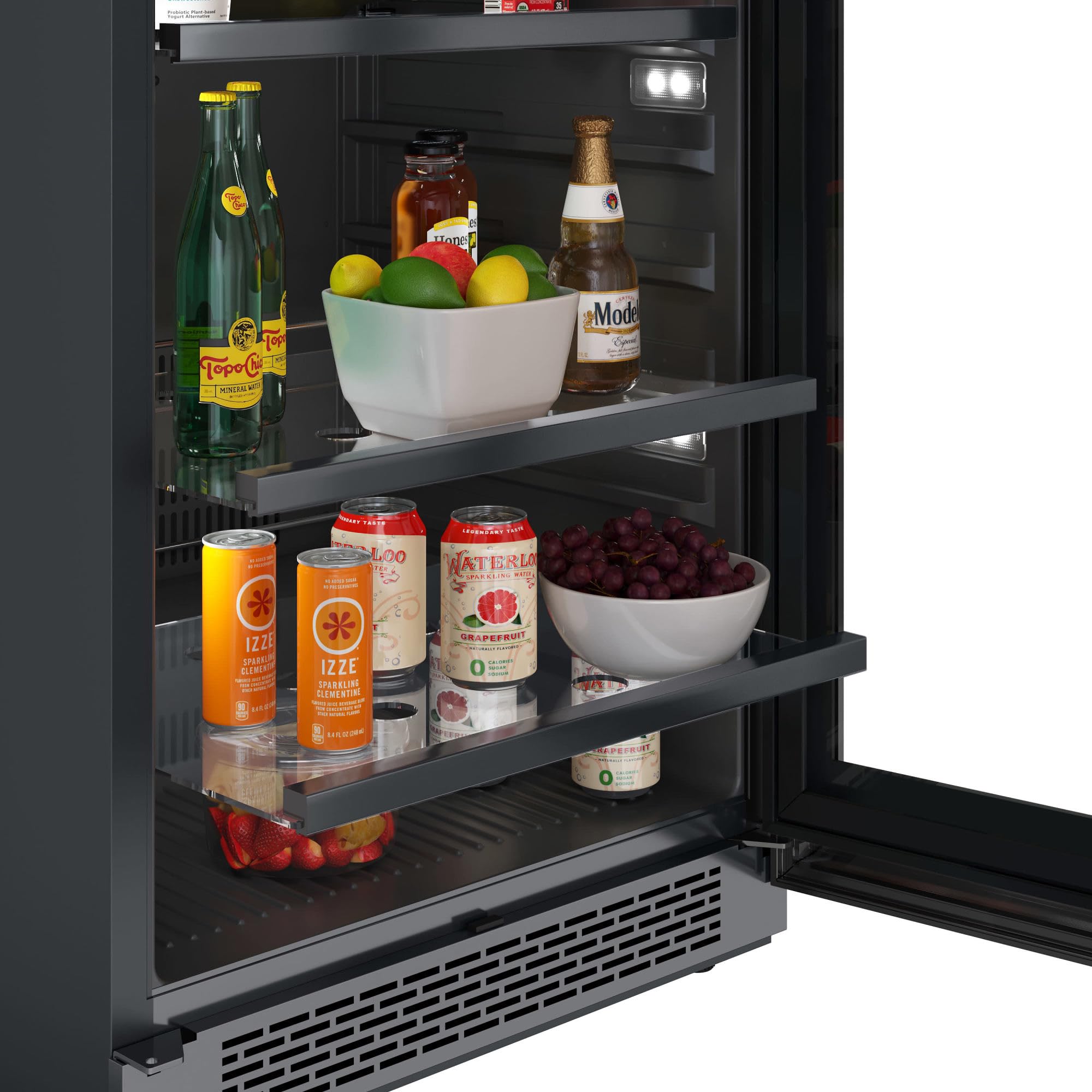 Avallon Abr242sglh 24 Inch Wide 140 Can Energy Efficient Beverage Center With LED Lighting, Double Pane Glass, Touch Control Panel And Left Swing Door on Fridge.com - View 2