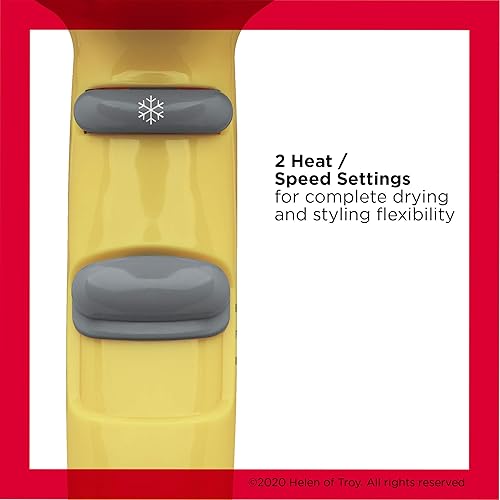 Miniatura 3 de Revlon Secador de pelo compacto  Diseño ligero de 1875 W perfecto para viajes amarillo