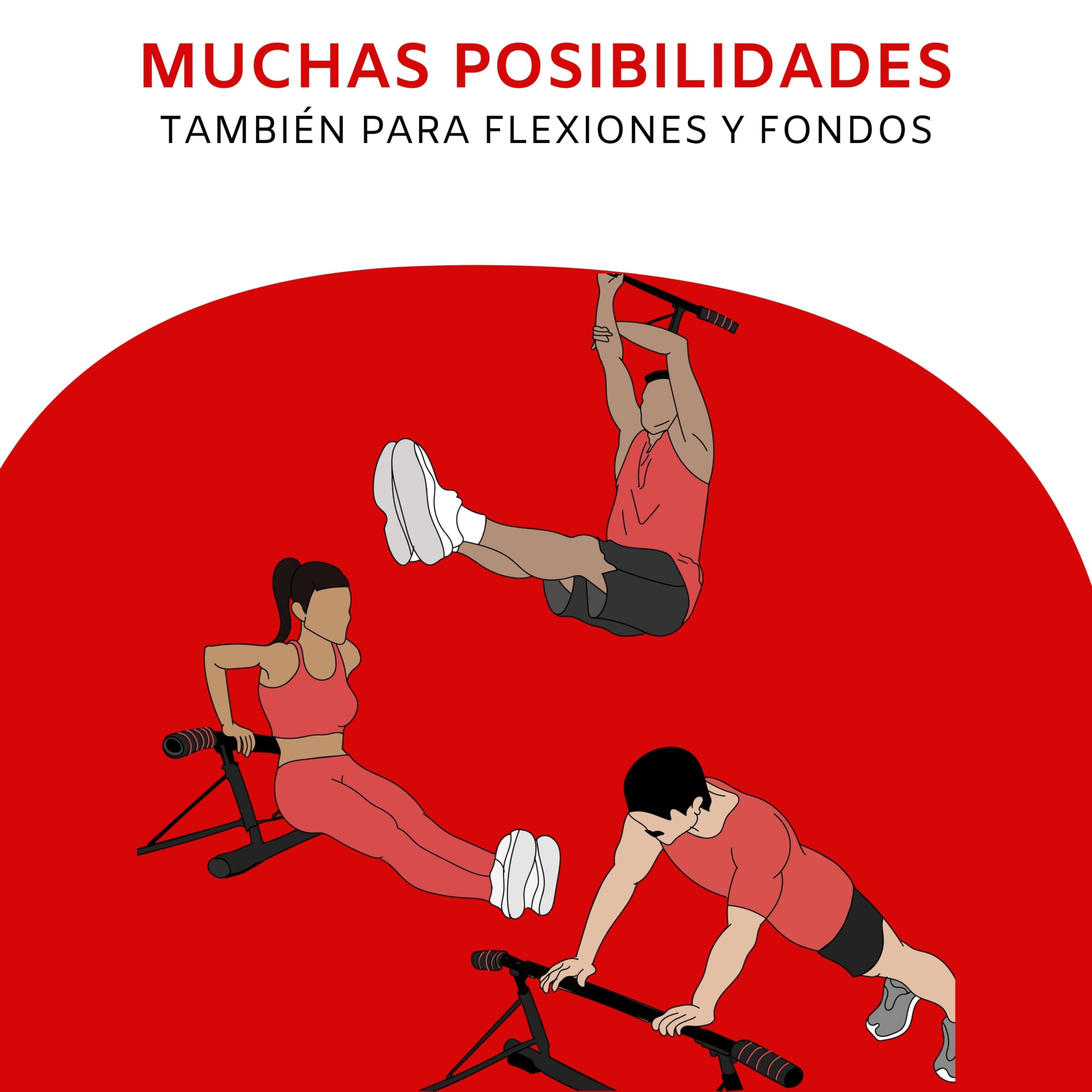 riijk Barra Dominadas para Puerta Sin Fijación | Barra de Tracción Sin Tornillos para Marco de Puerta | Barra de Tracción Profesional | Pull Up Bar