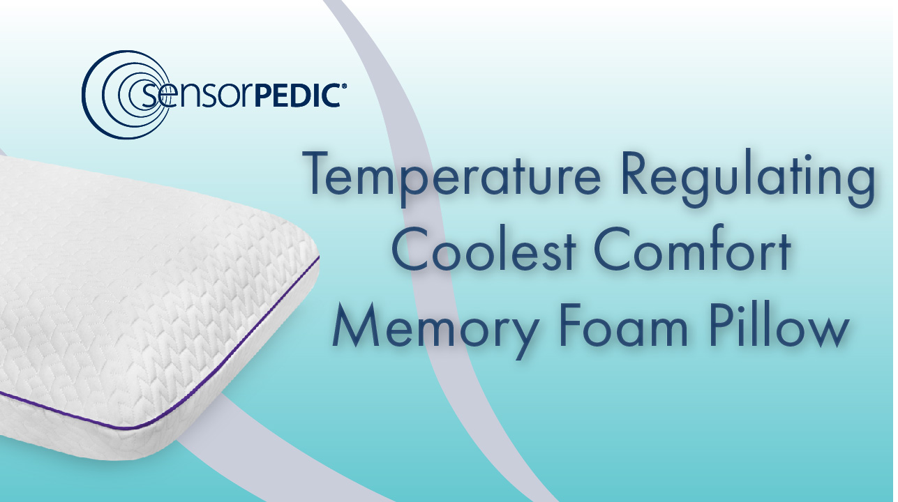 SensorPEDIC Temperature Regulating Coolest Comfort Pillow on Amazon Live
