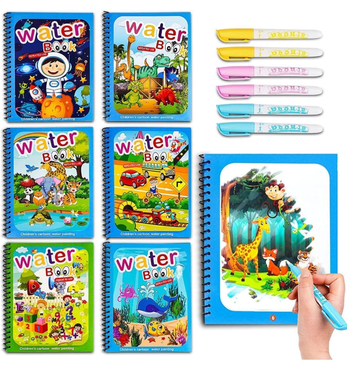 See full amazon price history chart for Returngifts: Pack of 6 Water Coloring Magic Books, Birthday Return Gifts for 3 4 5 6 7 Kids. Birthday Return Gifts for Party for Kids at Wholesale Price (6) Returngifts: Pack of 6 Water Coloring Magic Books, Birthday Return Gifts for 3 4 5 6 7 Kids. Birthday Return Gifts for Party for Kids at Wholesale Price (6) (B0CVXTZC8V) Amazon Price History, Amazon Price Tracker