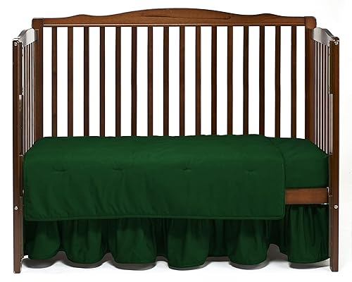 Juego de cama de cuna de 3 piezas color verde disponible en Yaxa Guatemala