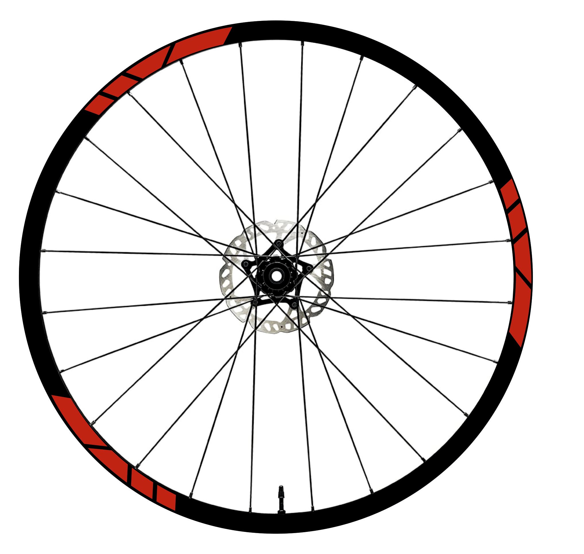 MTB Bike Fahrrad Felgen Aufkleber Set Camouflage 27-29 Zoll Felgenrandaufkleber - Foto 6