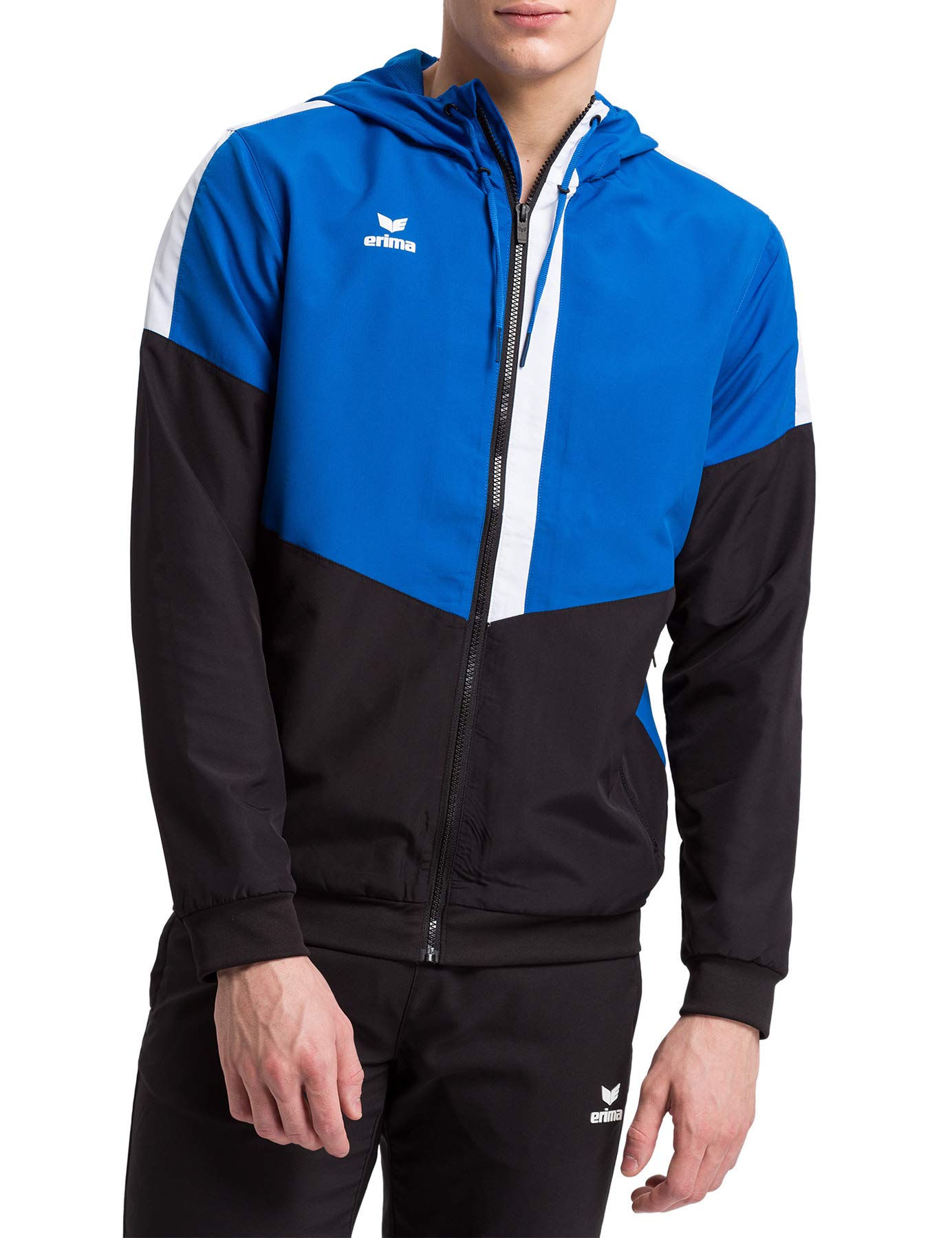 Erima Bleu Hooded Jacket Tracktop Squad