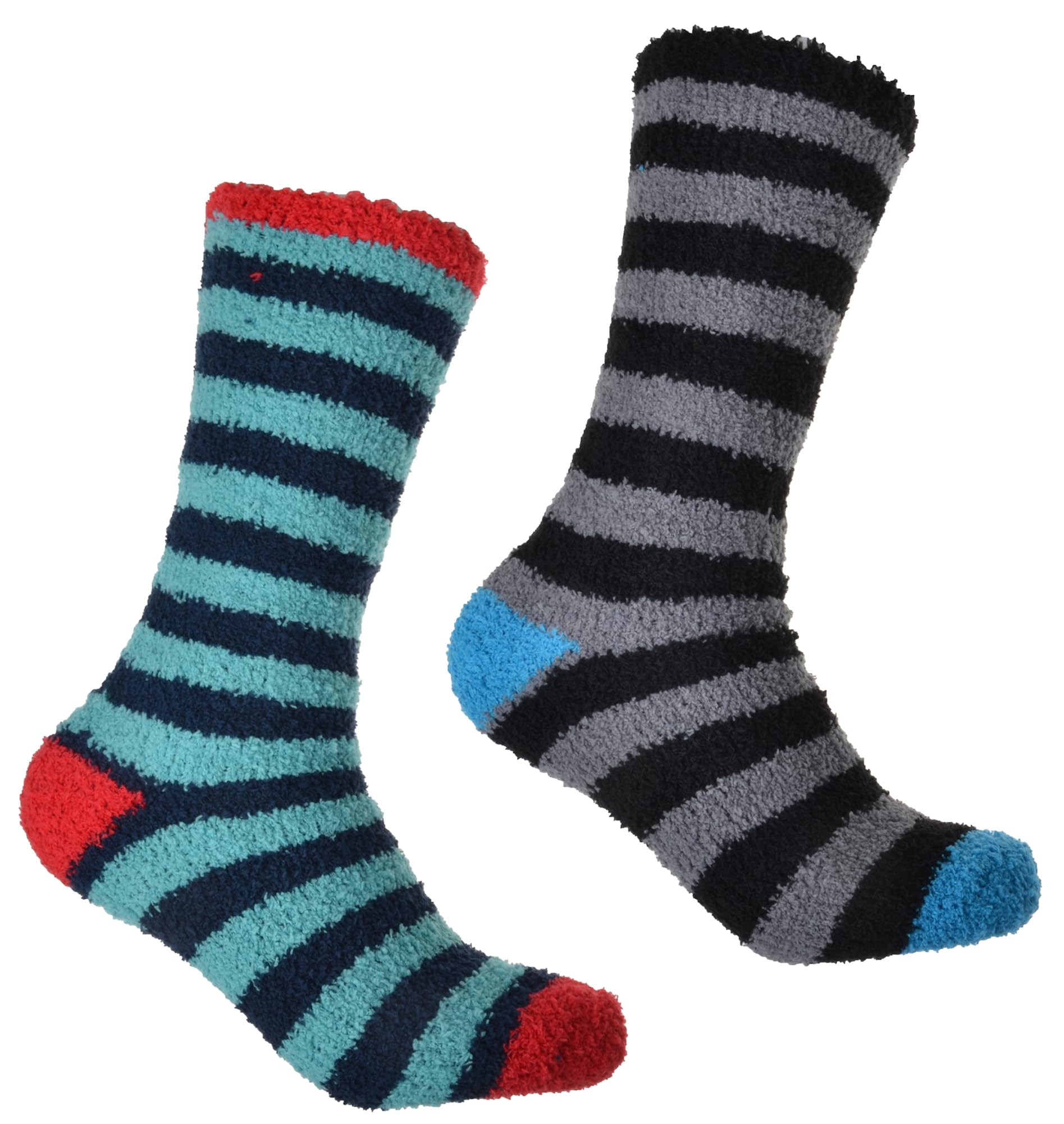 Wb Socks Men's Black 2 Pairs Of Soft & Warm Fluffy Socks