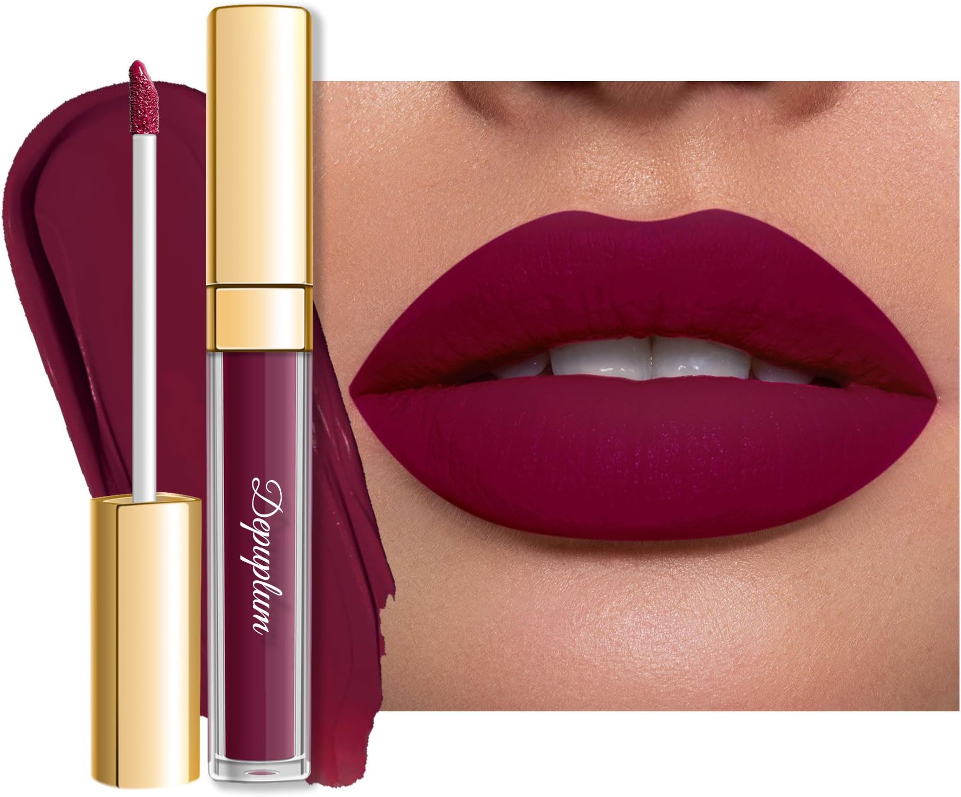 Mauve Lipstick Matte for Women Superstay Long Lasting Red Lipstick Smudgeproof Liquid Lipsticks Cruelty Free Lip Makeup for Mother's Day,DM03 Mauve Cyber