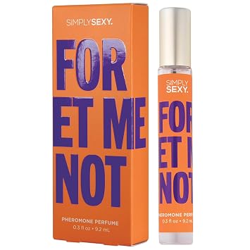 SIMPLY SEXY Affirmations Forget Me Not Pheromone Perfume - Warm Spiced Woody Fragrance with Notes of Natural Orange, Lemon, Coconut, and Pear - Body Spray Eau de Parfum for Women - 0.3 fl oz
