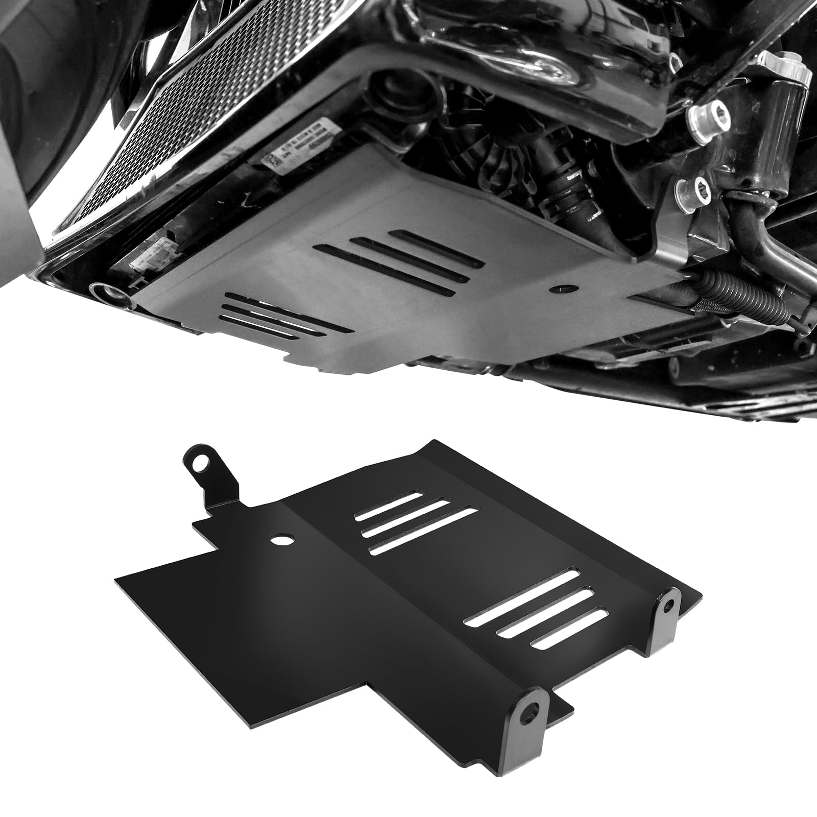 Motorcycle Black Skid Plate for Harley Touring Road Glide FLTRX/FLTRXSTSE,CVO Road Glide FLTRXSE,Street Glide FLHX,Street Glide Special FLHXSE 2024-UP Lower Engine Chassis Protection