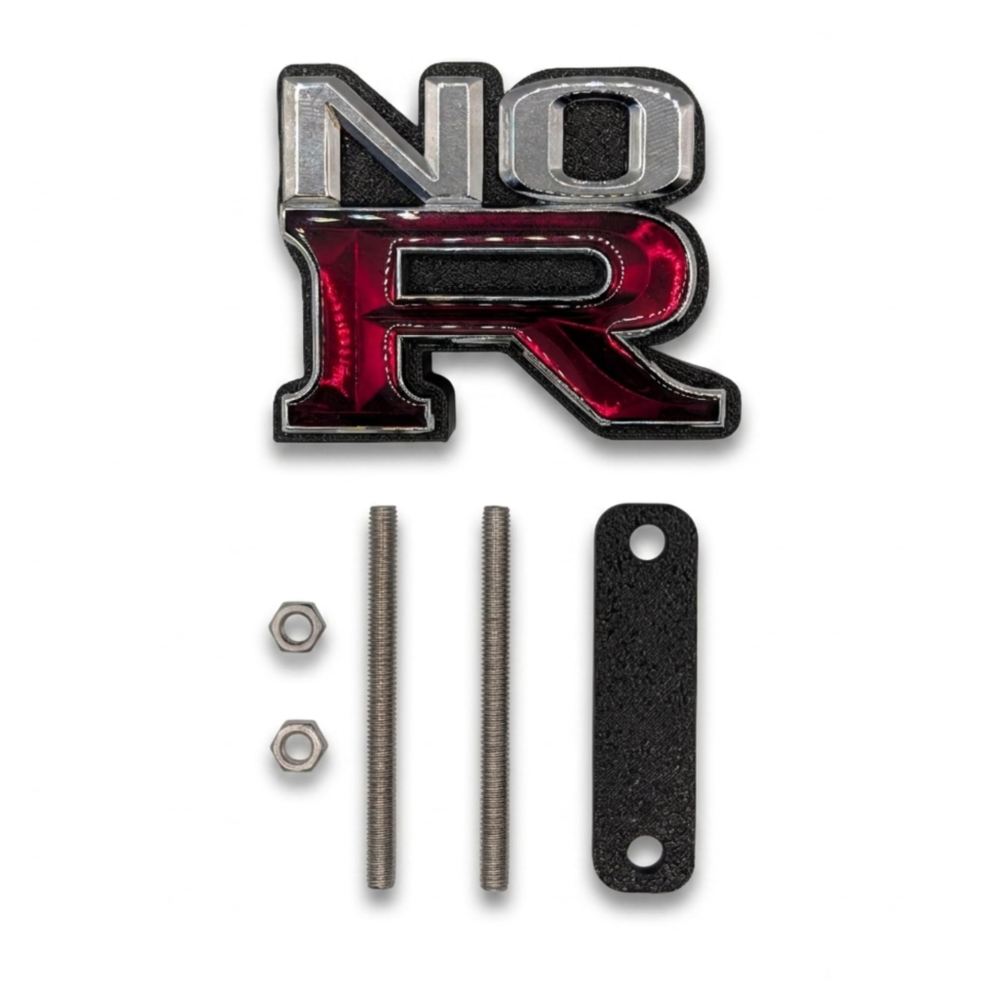 Lowkey Logo NO-R adatto per Skyline R34 R33 R32 | NO-R Logo autoadesivo per Front GT-R Style