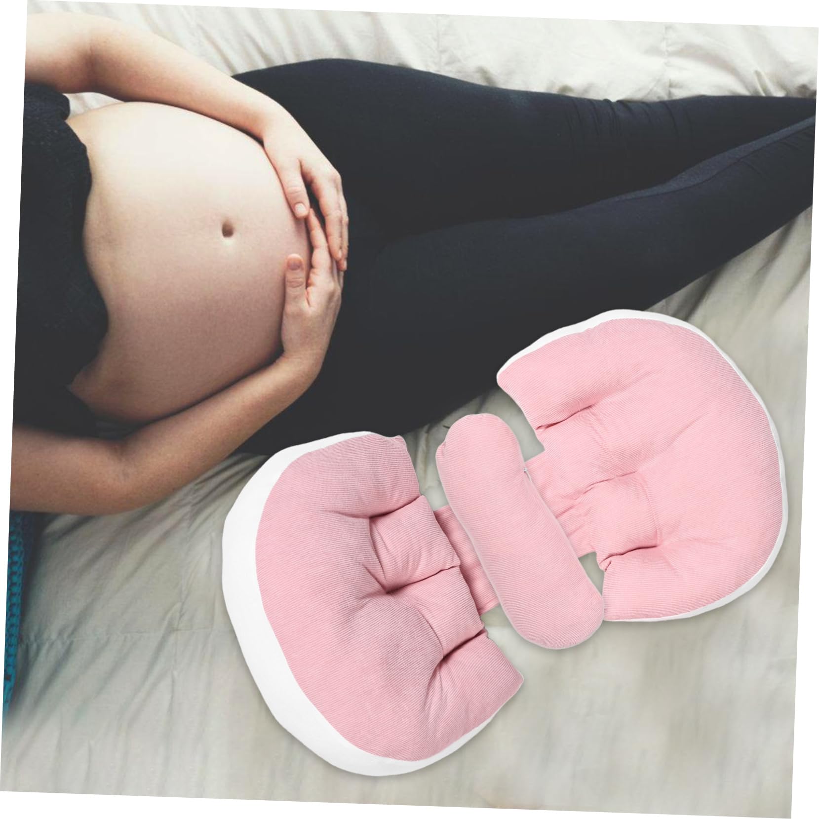 Almohada de Maternidad Rosa de Poliéster para Dormir