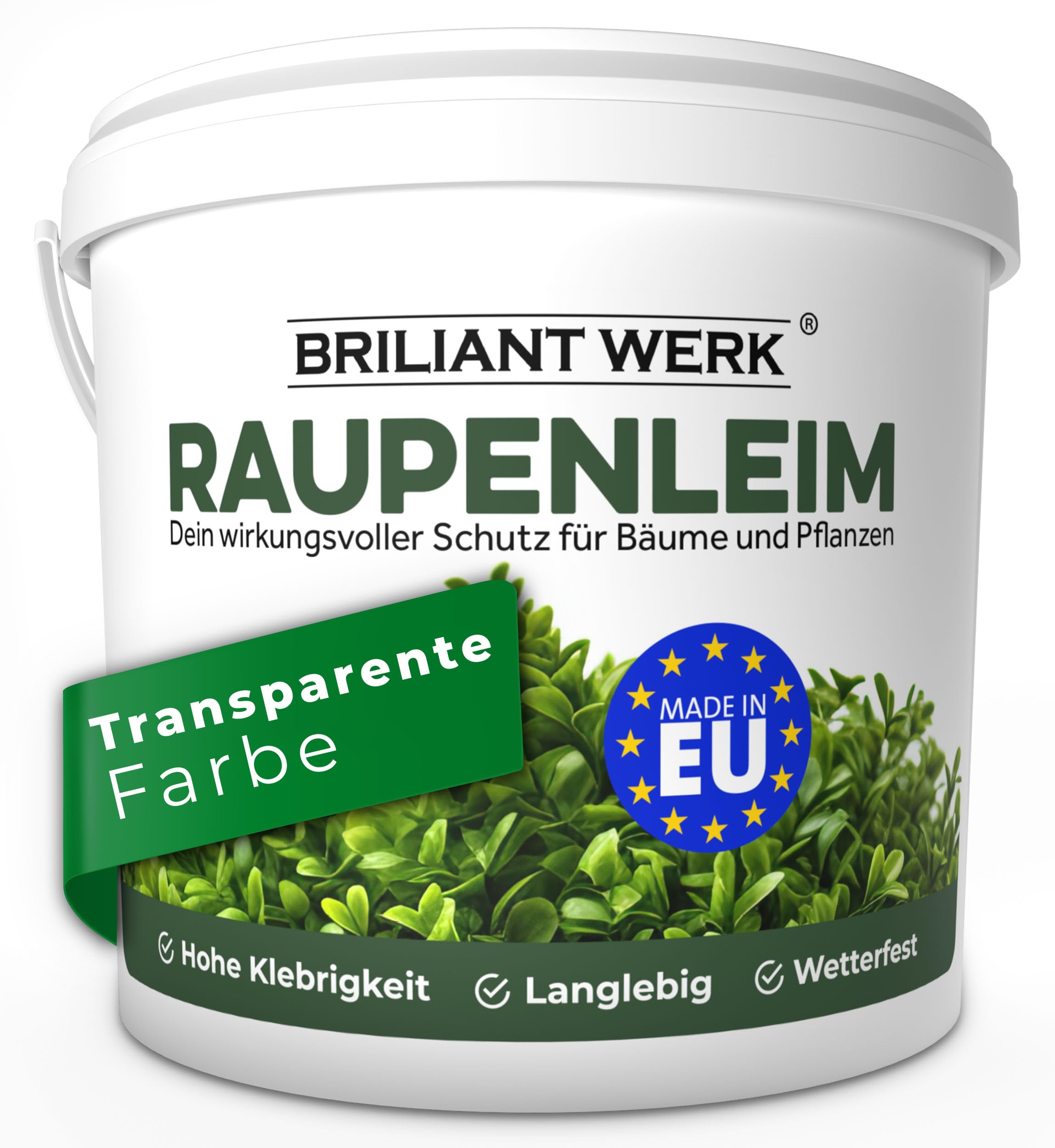 Briliantwerk® Raupenleim für Obstbäume 0,9L I Der Leimring für Obstbäume schützt vor Frostspannern, Ameisen, Läusen UVM. - Baumleim auch für Zimmerpflanzen geeignet