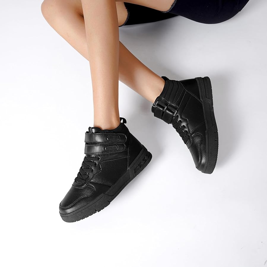 【OPEN YY】 YY VELCRO HIGH SNEAKERS, BLACK OPEN YY