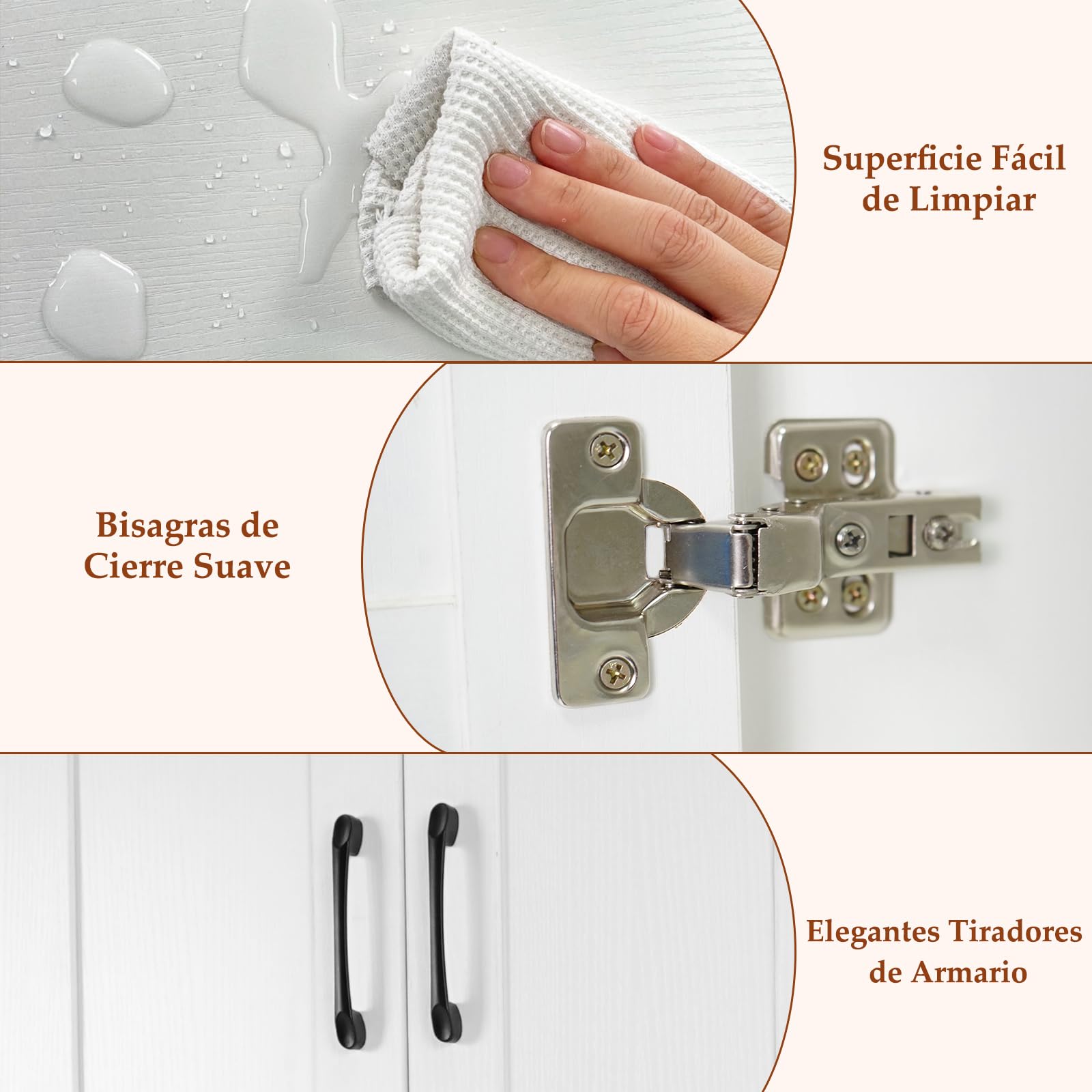 COSTWAY Armario sobre Inodoro, Organizador de Baño Independiente con 2 Puertas y Estante Ajustable, Ahorrador de Espacio sobre el Inodoro para Baño, Lavadero, 63 x 24 x 168 cm, Blanco