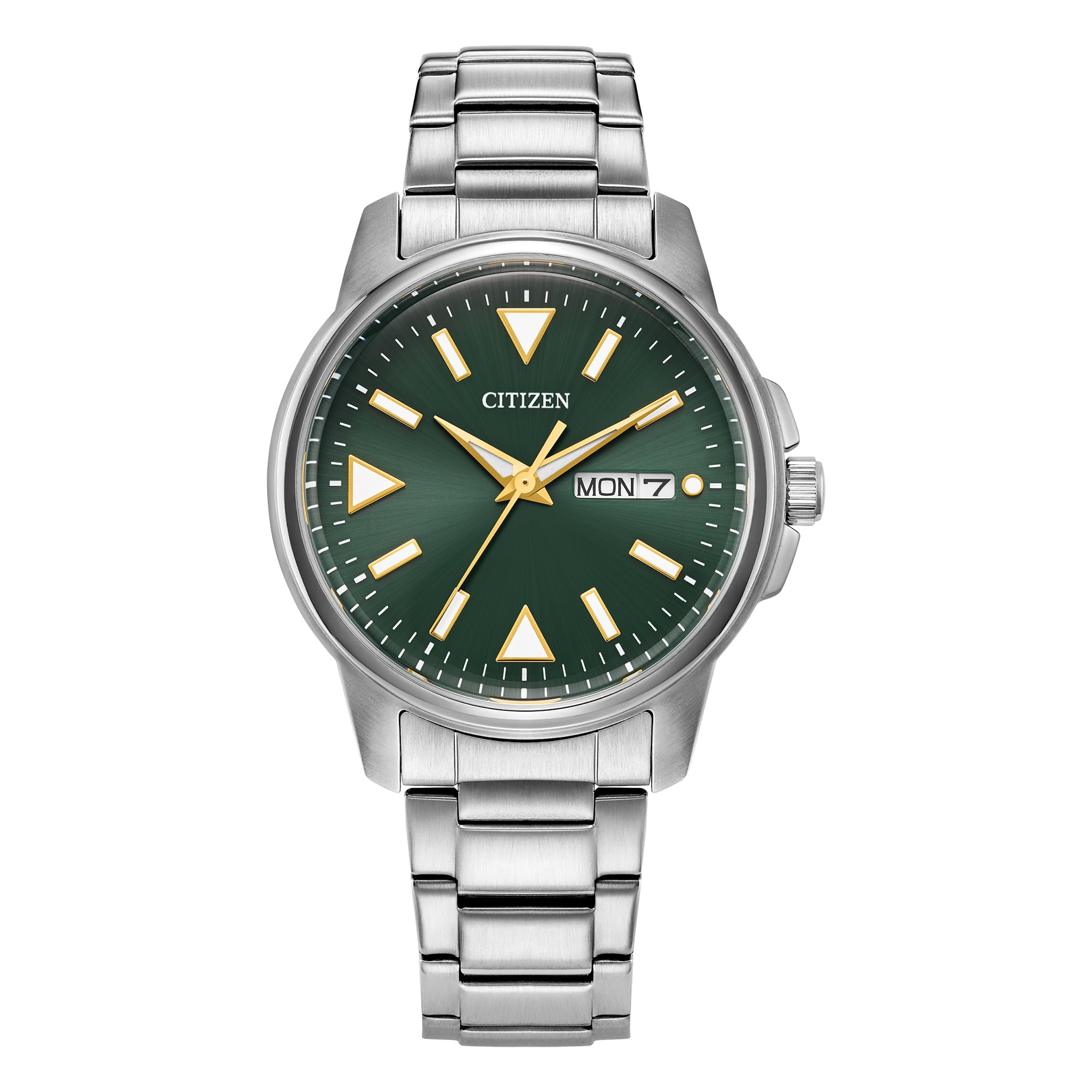 Citizen Men's 100M Green/Light Eco-Drive Bracelet Watch - W38426 Bm8180-71W