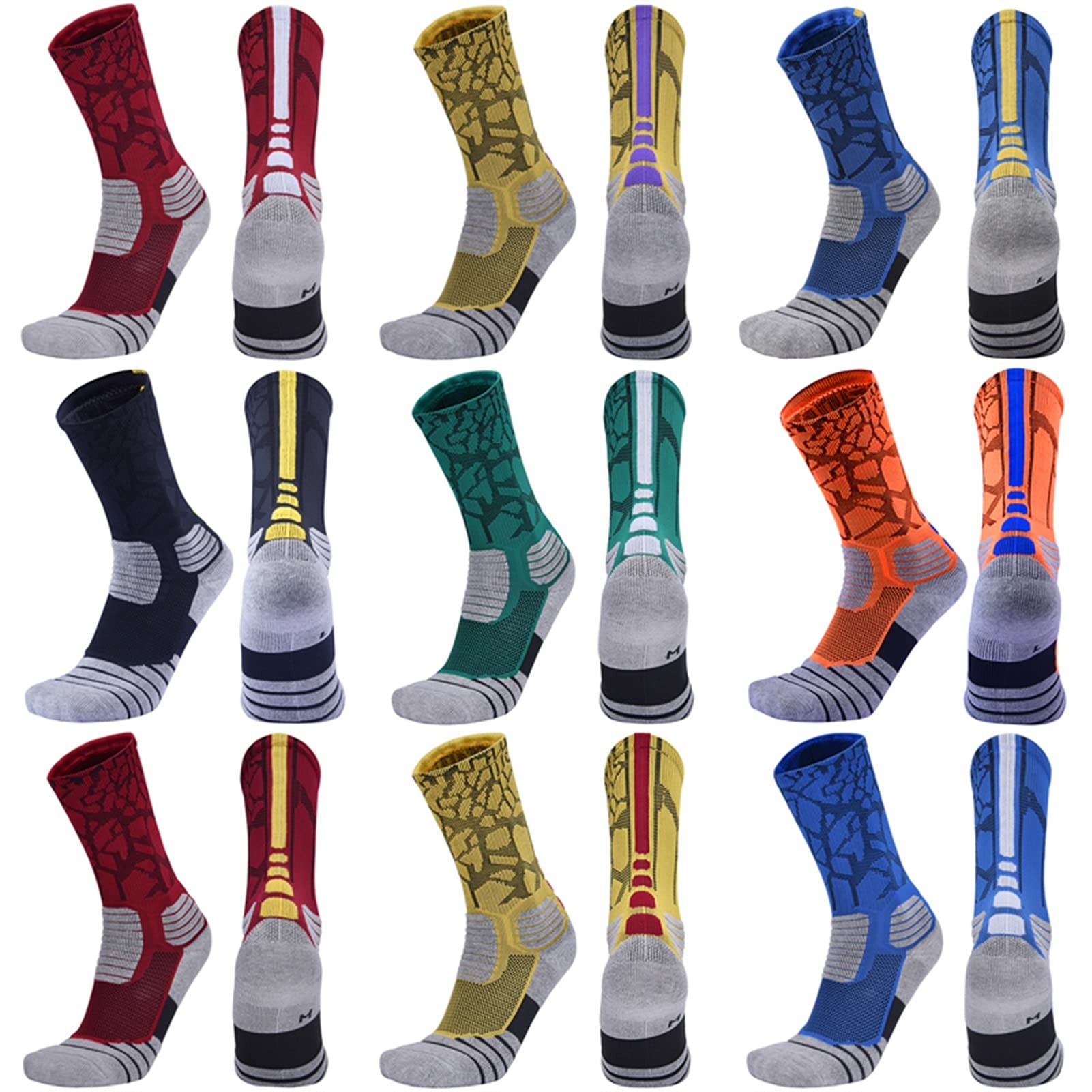 Uomo Sport da esterno Elite Calzini da basket Uomo Calzini da ciclismo Calze di compressione Calzini di compressione Asciugamani in cotone Calzini da uomo in cotone Calzini da uomo in esecuzione
