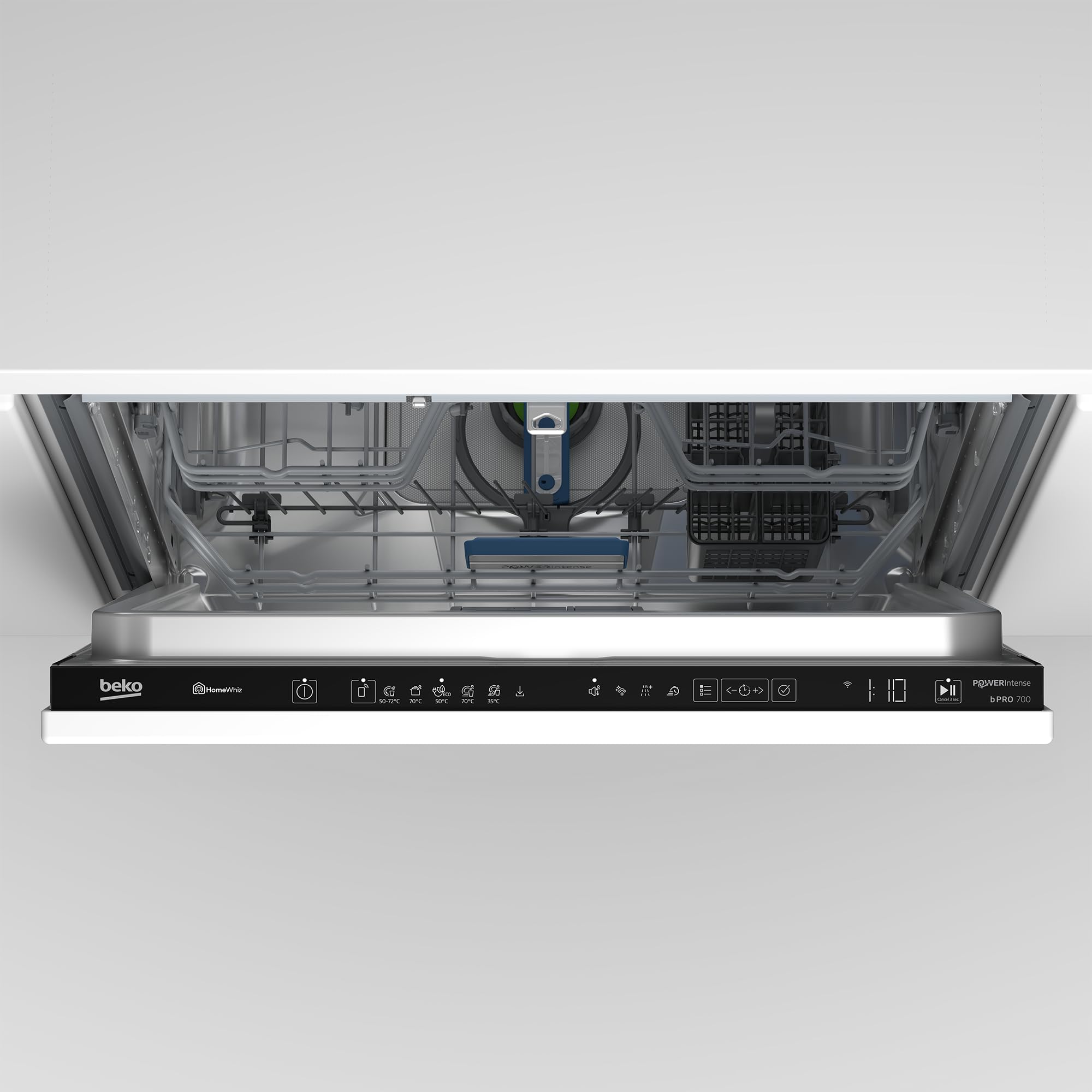 Beko BDIN36561P Einbau-Geschirrspüler 60 cm, 15 Maßgedecke, Zeitvorwahl, PowerIntense, Quick&Clean-Programm, 5 Programme, Watersafe+, Weiß