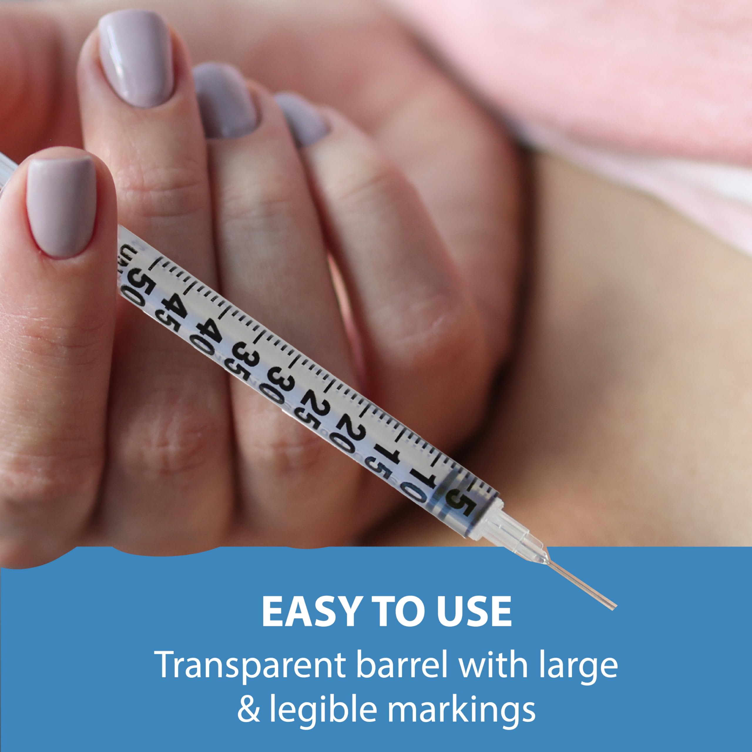 Amazon.com: TRUEplus Single-Use Insulin Syringes, 30G 0.5cc 5/16