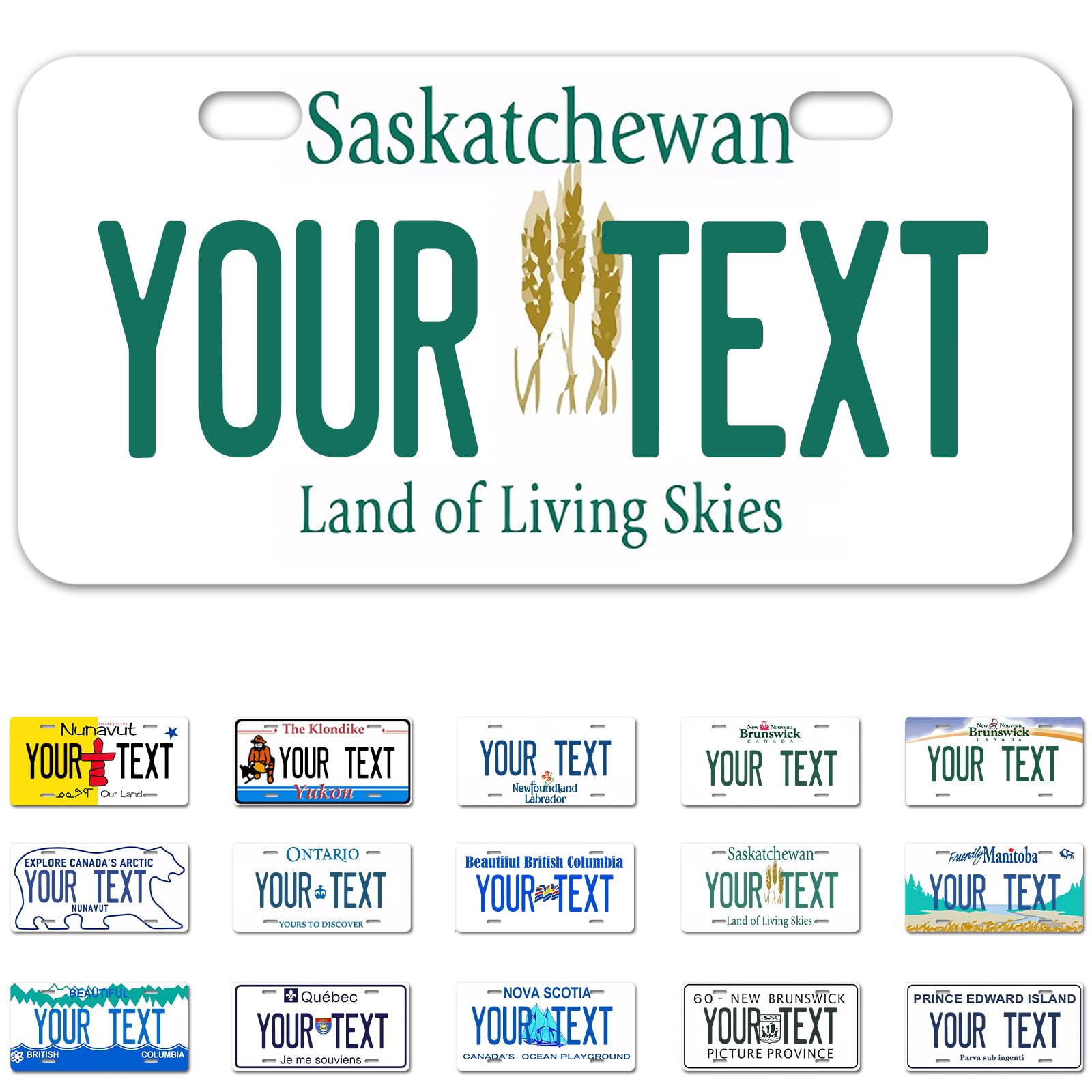 Ontario License Plate, 6"×12" Custom License Plate — view 45