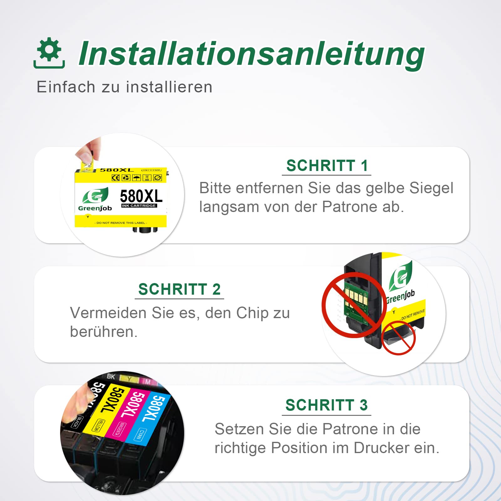 5 XXL Printer Cartridges Compatible With PGI-580 / CLI-581 For Canon Pixma TS705 TS6150 TS6250 TS6350 TR7550 TR8550 TS8150 TS8250 TS8350 TS9150 TS9550 TS611 51 TS6 5251 TS6351 TS8151 TS8152 TS8251 - View #7