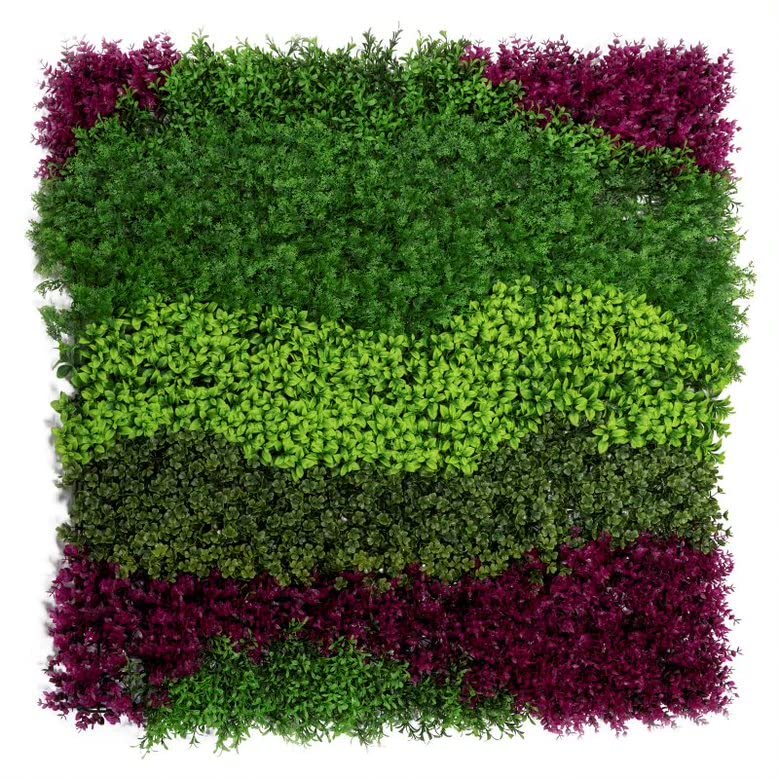 Sinder, Jardín Vertical Artificial, Modelo Ibiza, 100x100 cm, resitente a los Rayos UV y a la Humedad.
