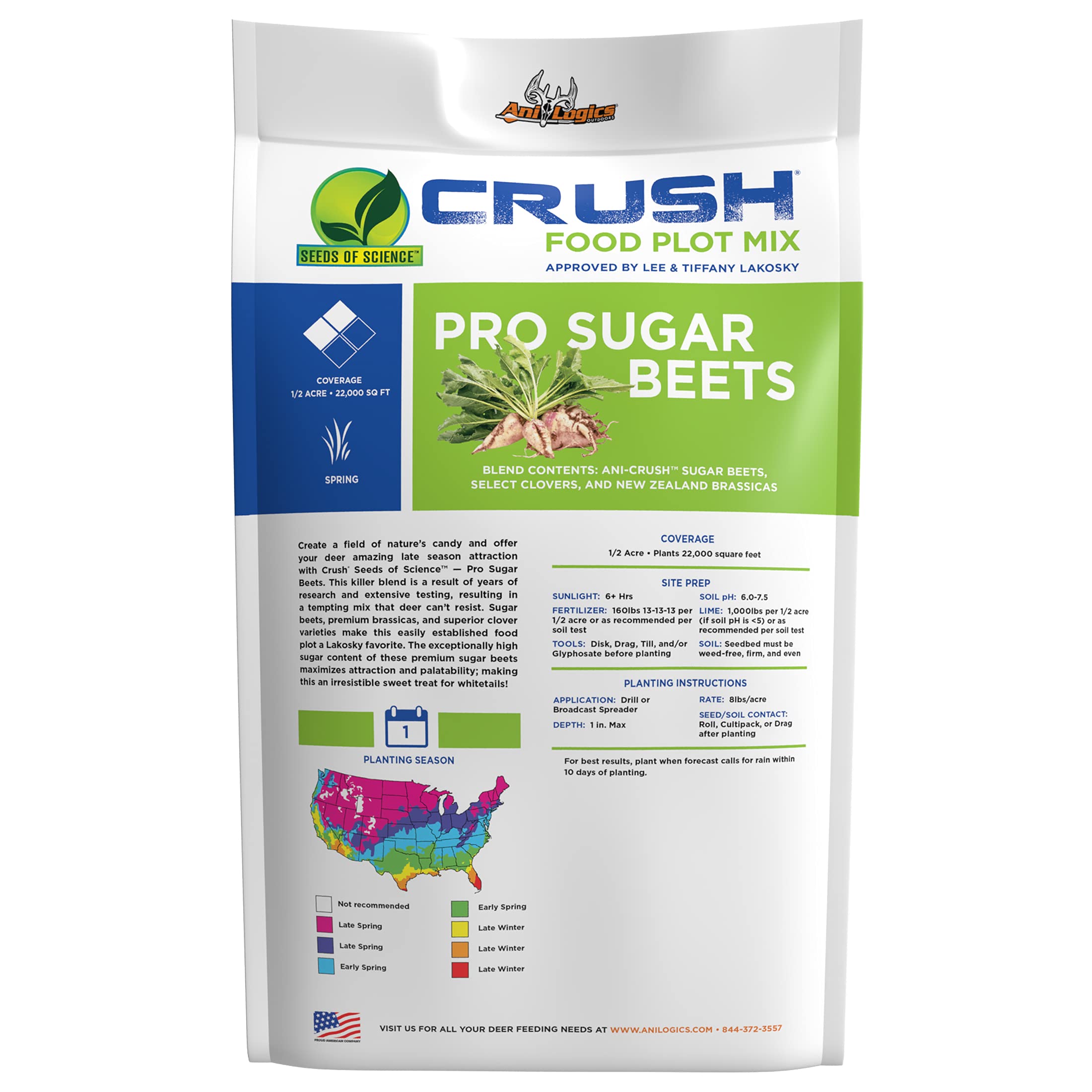 Crush Seeds of Science Pro Sugar Beets Food Plot Mix - 4lb
