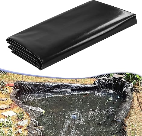 Image HIRSHA Fish Pond Bed Liners 2x3m 3x4m 4x7m 4x10m 5x9m, HDPE Flexible Ponds Liners Foldable Durable Tear Resistant for Pond, Garden, Pool, Farm, Black (Size : 6x10m(19.6x32.8ft)) Image HIRSHA Fish Pond Bed Liners 2x3m 3x4m 4x7m 4x10m 5x9m, HDPE Flexible Ponds Liners Foldable Durable Tear Resistant for Pond, Garden, Pool, Farm, Black (Size : 6x10m(19.6x32.8ft))