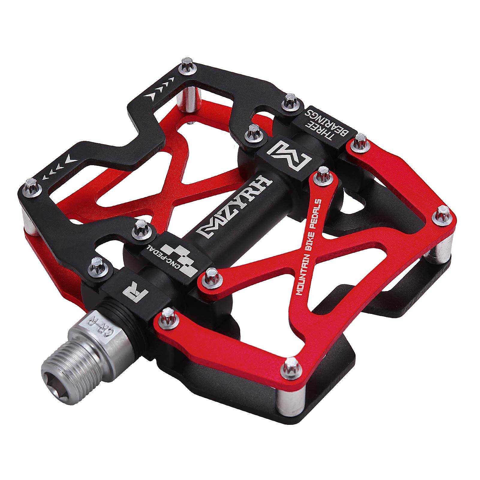 MZYRH Mountainbike Pedale CNC Aluminium mit 3 Abgedichtete Lager | 9/16