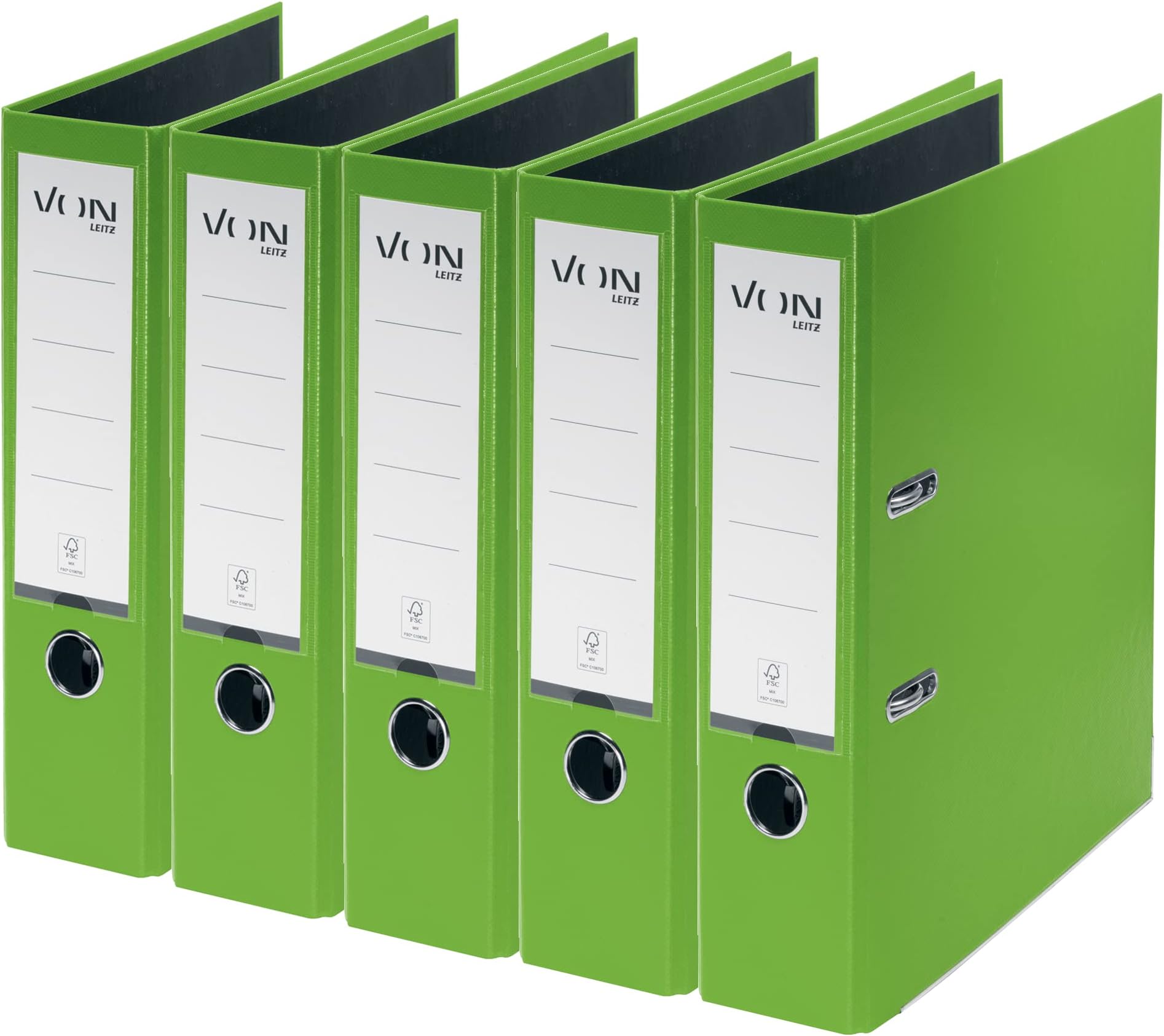 20x Akten-Ordner DIN A4 Ekobox Premium Edition glänzend Kakaobraun 2-Ring 75mm