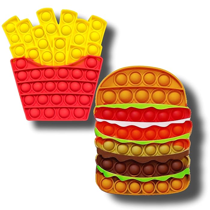 Pack De 2 Pop It De Silicona – Juguetes Antiestrés De Burbujas, Doble Cara Silenciosa Y Ruidosa, Ideal Para Aliviar Ansiedad En Niños Y Adultos