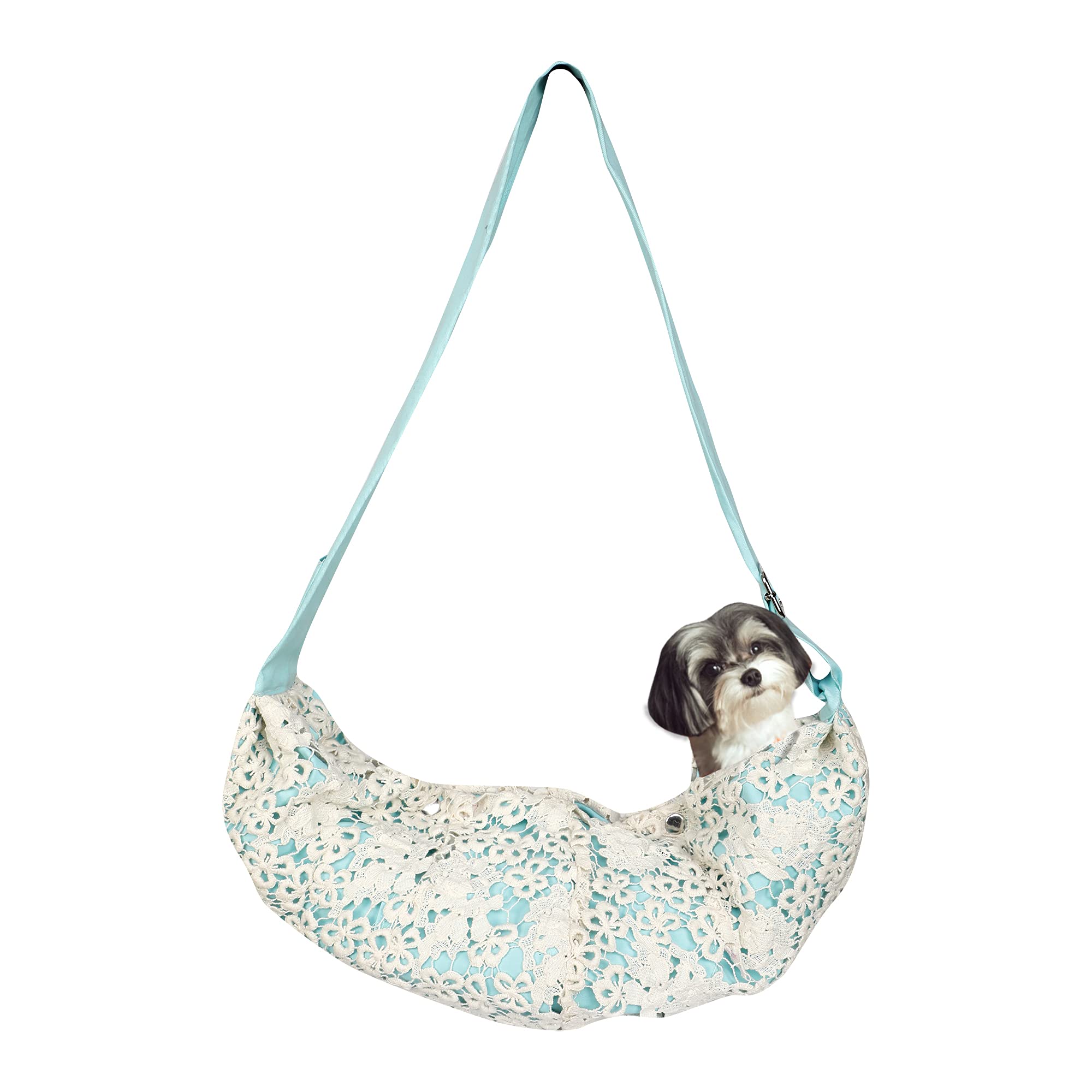 Emily Pets Sling Carrier for Small Dog and Cat, Travel Puppy Carrying Bag Breathable Mesh Single Shoulder Front Pack with Safety Belt for Outdoor (B091Z3K5YR) Amazon Price History, Amazon Price Tracker