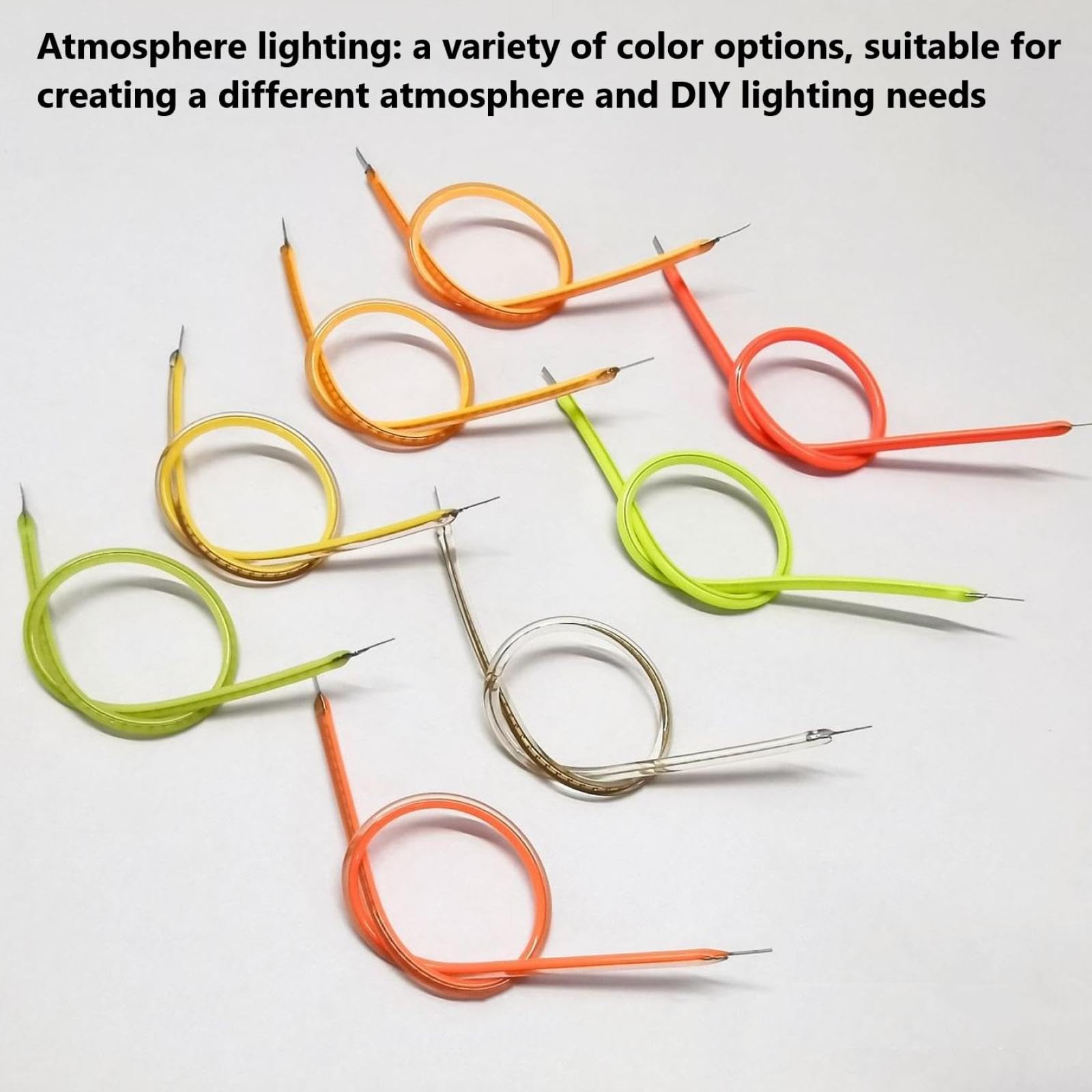 10Pcs 3V Blanc LED COB Filament Flexible 80mm 60mm 300mm 130mm Lampe Pièces LED Diode Bande D’éclairage Décoration 450mm Rouge