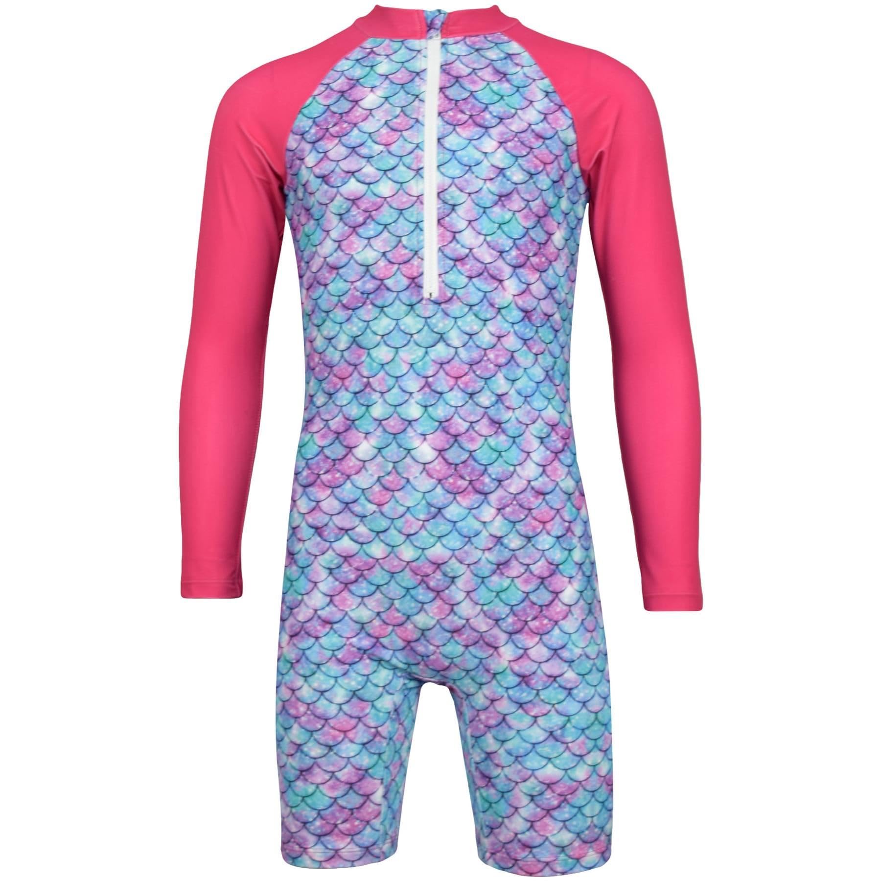 A2Z 4 Kids Girls One Piece Wetsuit Swimsuit Surfing Diving Swimming Costume - SW Wetsuit 869 Mermaid 4-5
