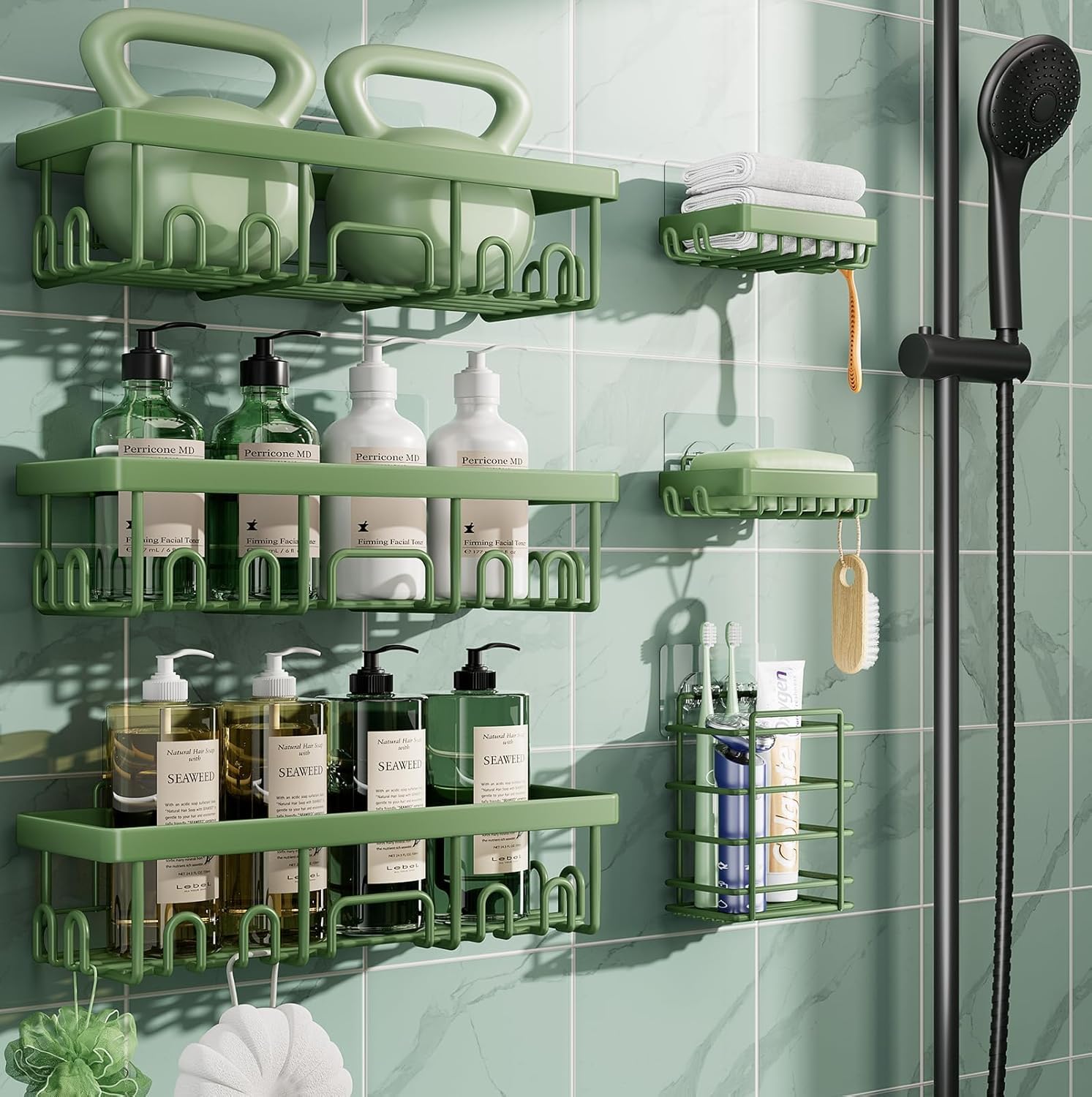 Veken Shower Caddy for 7 12 Person Families family with more boys