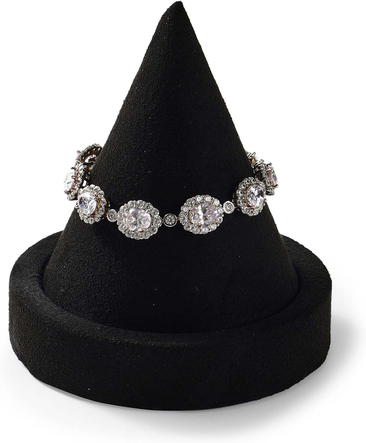 Solid Wood Bracelet Holder Bangle Bracelet Watch Holder Bracelet Jewelry Display Stand Bracelet Display Stand for Vendors Exhibit/Trade Shows/Retail Stores (Black) - Image 5