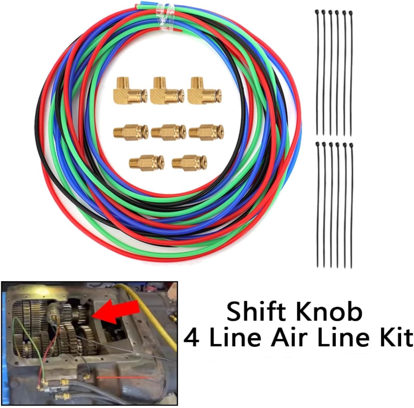 for Eaton Fuller 13 15 18 & 8LL Transmissions 4 Air Line Shift Knob Rebuild Kit