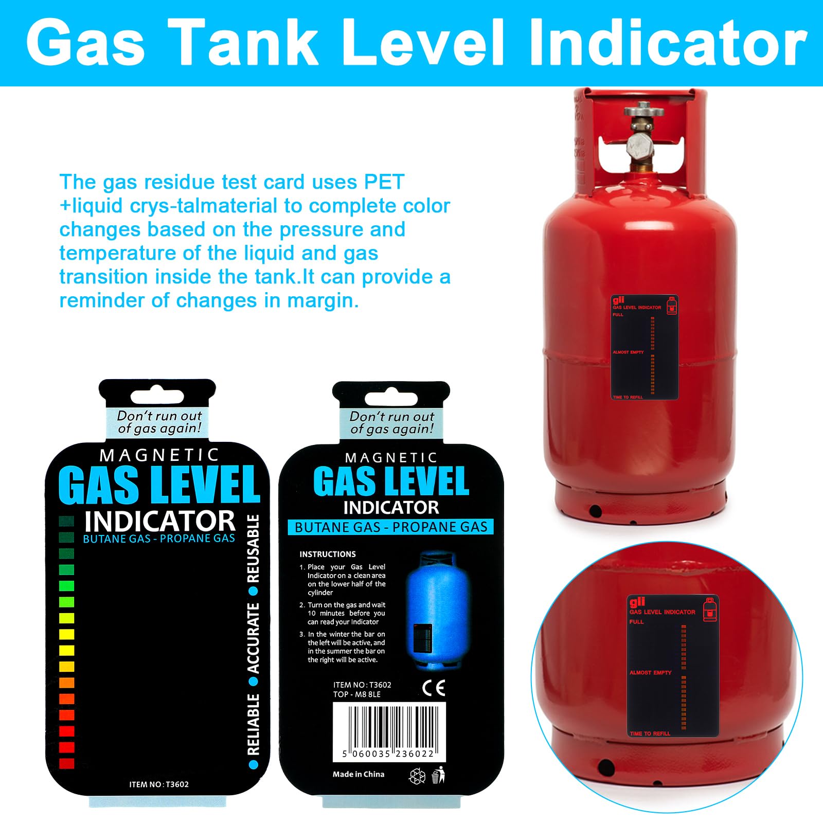 Propane Tank Gauges - Gas Level Indicators -3