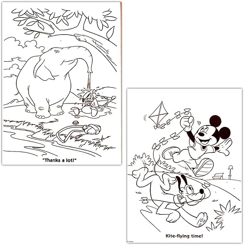 Miniatura 2 de Mickey Mouse Clubhouse - Juego de libros para colorear (2 libros y pegatinas con Mickey Mouse y Minnie Mouse)